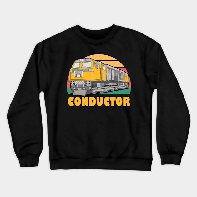 Train Conductor Crewneck Sweatshirt by Foxxy Merch